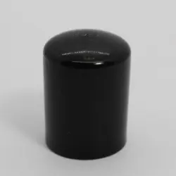3/4" Id Round Black Medium To Heavy Duty Poly Cap  1" Sidewall&1-1/4" Part Length 1713-Hd-5