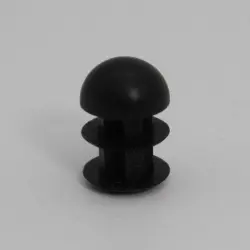 1/2" 14-23 Gauge Round Black Poly Ball Glide Insert, Insert Fins Od 0.485"  1105-U-Bg-5