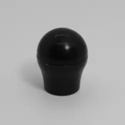 3/8" Id Round Hd Black Poly Cap  0.70 Od 1/2 Ball Base 1440-25