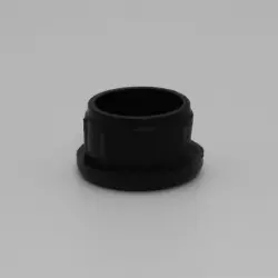 7/8" 16 Gauge Round Black Hdpe Insert Glide  Matte Finish 1130-70