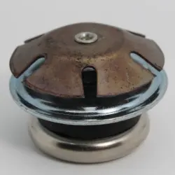 1-1/2" 16-18 Ga Rd Cushioned Swivelglide 1.20" Od Np Steel Base 8189-1