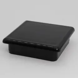 1-3/4" 11 Gauge Square Black Abs Insert Glide  Insert Section Od 1.52" 1394-8