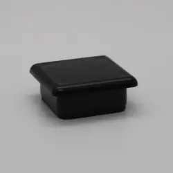 1-1/4" 11 Gauge Square Black Abs Insert Glide  Insert Section Od 1.015-1.02 1249-8