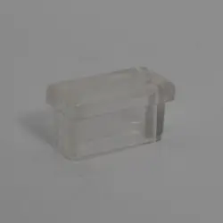 1/2" X 1" 18 Gauge Rectangular Clear Abs Insert Glide  Insert Od 0.405 X 0.905 1310-C-4