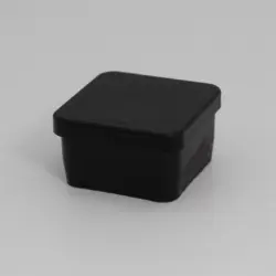 7/8" 20 Gauge Square Black Poly Insert  1184-5