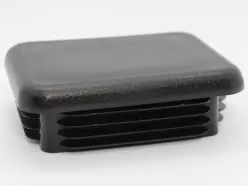 3" X 4" 4-11 Gauge Rectangular Black Poly Insert Glide  Matte Finish 1416-U-49