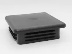 4" 5-11 Gauge Square Black Poly Insert Glide  Matte Finish 1326-U-71