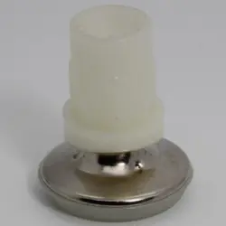 3/4" 16 Ga Round Monaco Angle Swivelglid 1-1/8" Od Natural Nylon Base 7933A-16-Nn-1