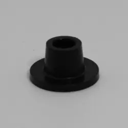 1/4" Id Round Black Poly Cap With 3/4 Od Base  0.27"-0.30" Sidewall Length 1541-Mc